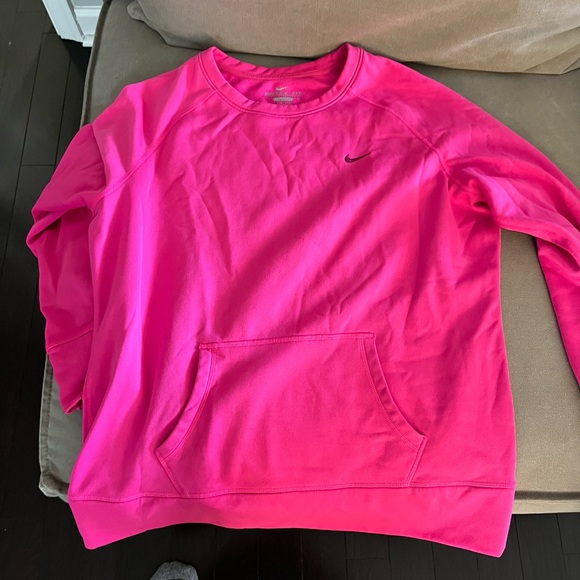 Nike Pink Sweatshirt Thermafit - Picture 1 of 2
